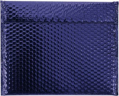 Made in USA - 11" Long x 13-3/4" Wide Peel-Off Self-Seal Bubble Mailer - Blue - Exact Tool & Supply