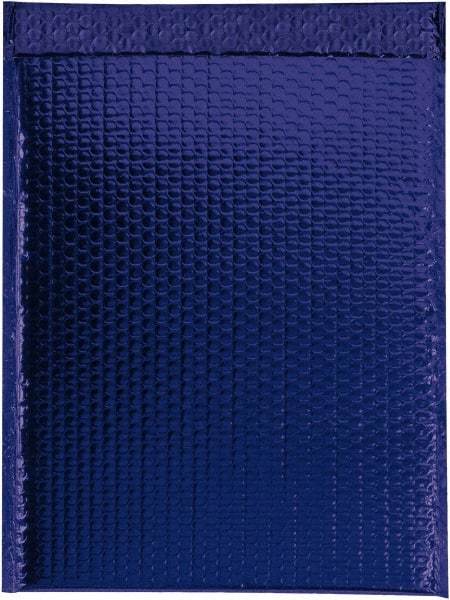 Made in USA - 17-1/2" Long x 13" Wide Peel-Off Self-Seal Bubble Mailer - Blue - Exact Tool & Supply