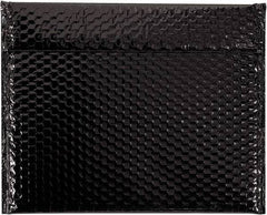 Made in USA - 11" Long x 13-3/4" Wide Peel-Off Self-Seal Bubble Mailer - Black - Exact Tool & Supply