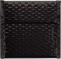 Made in USA - 6-3/4" Long x 7" Wide Peel-Off Self-Seal Bubble Mailer - Black - Exact Tool & Supply