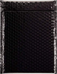 Made in USA - 11-1/2" Long x 9" Wide Peel-Off Self-Seal Bubble Mailer - Black - Exact Tool & Supply
