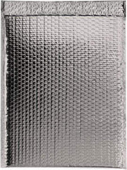 Made in USA - 17-1/2" Long x 13" Wide Peel-Off Self-Seal Bubble Mailer - Silver - Exact Tool & Supply