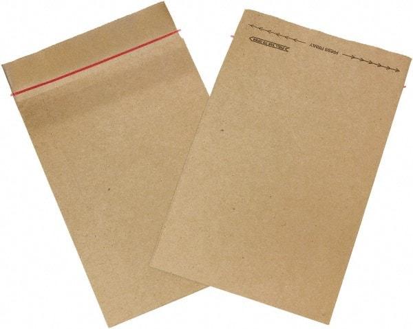 Made in USA - 13" Long x 9-1/2" Wide Self Seal Jiffy Rigi Bag Mailer - Kraft - Exact Tool & Supply