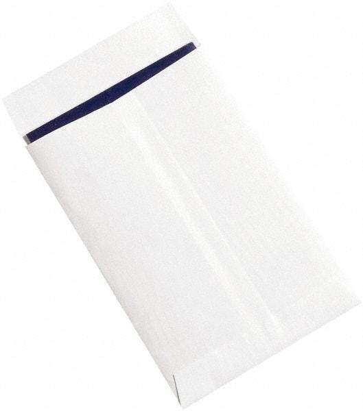 Made in USA - 9" Long x 6" Wide Peel-Off Self-Seal Flat Envelope - White - Exact Tool & Supply