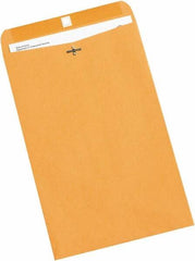 Made in USA - 14-1/2" Long x 9-1/4" Wide Clasp Brown Kraft Envelope - Kraft - Exact Tool & Supply