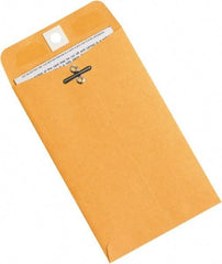 Made in USA - 6-3/8" Long x 4" Wide Clasp Kraft Catalog Envelope - Kraft - Exact Tool & Supply