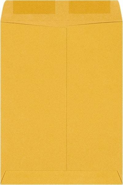 Made in USA - 12" Long x 9" Wide Gummed Flap Brown Kraft Envelope - Kraft - Exact Tool & Supply