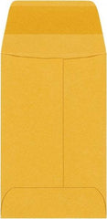 Made in USA - 3-1/2" Long x 2-1/4" Wide Gummed Flap Brown Kraft Envelope - Kraft - Exact Tool & Supply