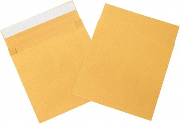 Made in USA - 12" Long x 10" Wide Peel-Off Self-Seal Natural Kraft Envelope - Kraft - Exact Tool & Supply