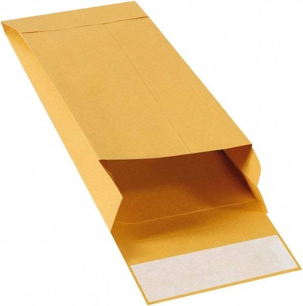 Made in USA - 11" Long x 5" Wide Peel-Off Self-Seal Natural Kraft Envelope - Kraft - Exact Tool & Supply