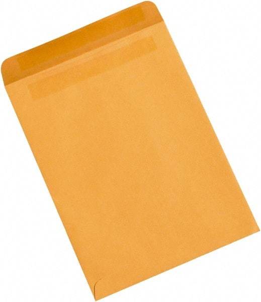 Made in USA - 13" Long x 10" Wide Self Seal Natural Kraft Envelope - Kraft - Exact Tool & Supply