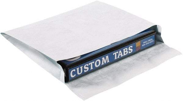 Dupont - 13" Long x 10" Wide Peel-Off Self-Seal Tyvek Expansion Envelope - White - Exact Tool & Supply