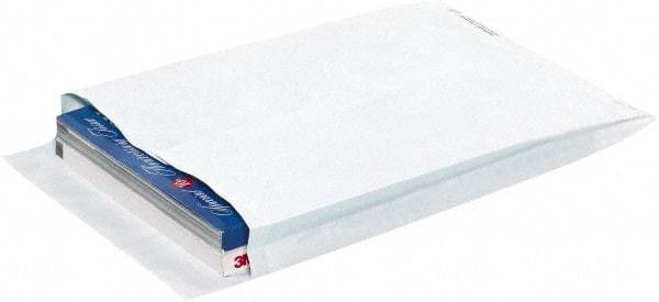 Dupont - 16" Long x 12" Wide Peel-Off Self-Seal Tyvek Expansion Envelope - White - Exact Tool & Supply