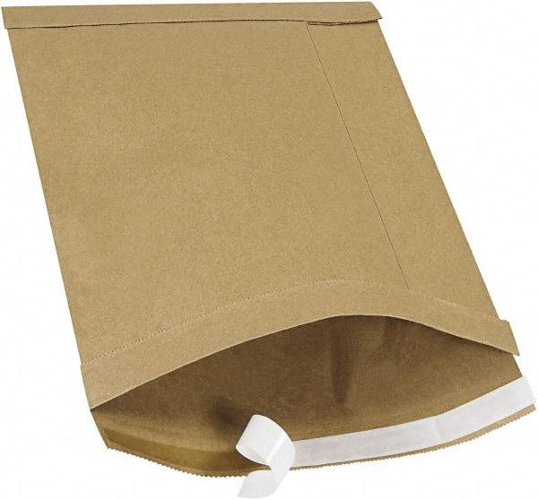 Made in USA - 14-1/2" Long x 9-1/2" Wide Peel-Off Self-Seal Padded Mailer - Kraft - Exact Tool & Supply