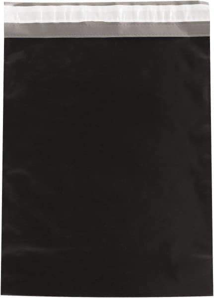 Value Collection - 19" Long x 14-1/2" Wide Peel-Off Self-Seal Courier Envelope - Black - Exact Tool & Supply