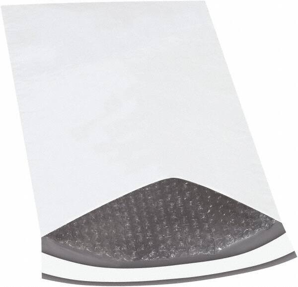 Made in USA - 14-1/2" Long x 9-1/2" Wide Peel-Off Self-Seal Padded Mailer - White - Exact Tool & Supply
