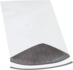 Made in USA - 14-1/2" Long x 9-1/2" Wide Peel-Off Self-Seal Padded Mailer - White - Exact Tool & Supply