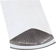 Made in USA - 12" Long x 8-1/2" Wide Peel-Off Self-Seal Padded Mailer - White - Exact Tool & Supply