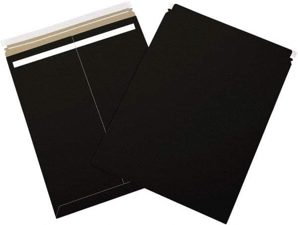 Made in USA - 21" Long x 17" Wide Peel-Off Self-Seal Flat Mailer - Black - Exact Tool & Supply