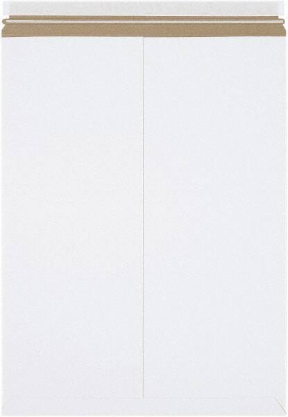 Made in USA - 24" Long x 18" Wide Peel-Off Self-Seal Flat Mailer - White - Exact Tool & Supply