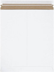 Made in USA - 15" Long x 12-3/4" Wide Peel-Off Self-Seal Flat Mailer - White - Exact Tool & Supply