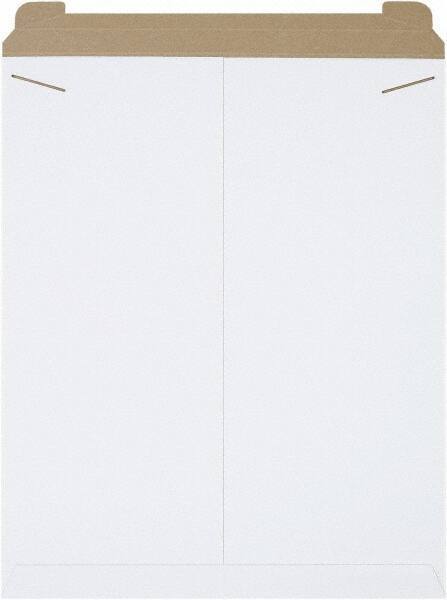 Made in USA - 27" Long x 22" Wide Regular Flat Mailer - White - Exact Tool & Supply