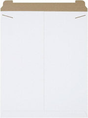 Made in USA - 27" Long x 22" Wide Regular Flat Mailer - White - Exact Tool & Supply