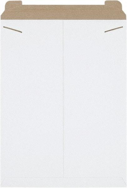 Made in USA - 24" Long x 18" Wide Regular Flat Mailer - White - Exact Tool & Supply