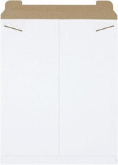 Made in USA - 21" Long x 17" Wide Regular Flat Mailer - White - Exact Tool & Supply