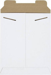 Made in USA - 10-1/2" Long x 8-1/2" Wide Regular Flat Mailer - White - Exact Tool & Supply