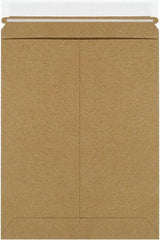 Made in USA - 11-1/2" Long x 9" Wide Peel-Off Self-Seal Flat Mailer - Kraft - Exact Tool & Supply