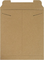 Made in USA - 15" Long x 12-3/4" Wide Regular Flat Mailer - Kraft - Exact Tool & Supply
