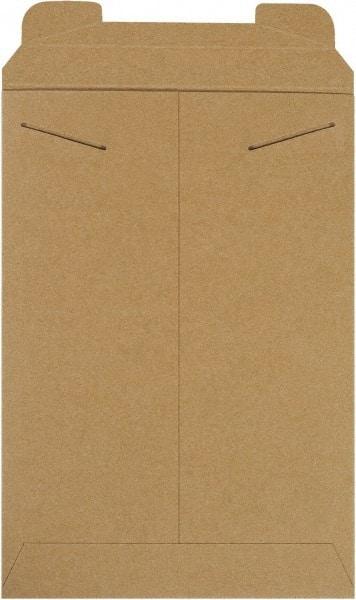 Made in USA - 16" Long x 11" Wide Regular Flat Mailer - Kraft - Exact Tool & Supply