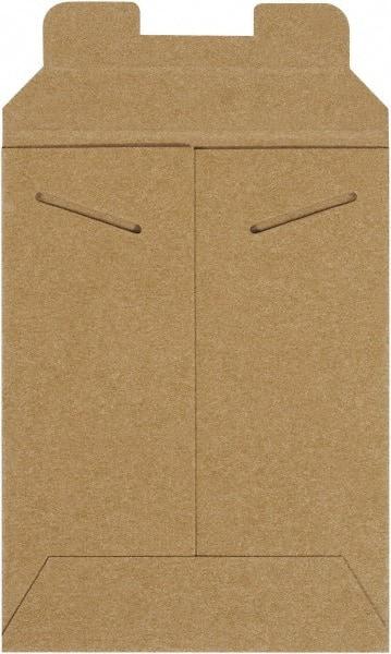Made in USA - 8" Long x 6" Wide Regular Flat Mailer - Kraft - Exact Tool & Supply