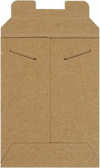 Made in USA - 8" Long x 6" Wide Regular Flat Mailer - Kraft - Exact Tool & Supply