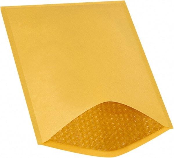 Made in USA - 16" Long x 10-1/2" Wide Regular Bubble Mailer - Kraft - Exact Tool & Supply