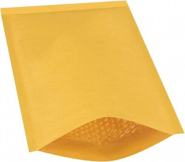 Made in USA - 14-1/2" Long x 9-1/2" Wide Regular Bubble Mailer - Kraft - Exact Tool & Supply