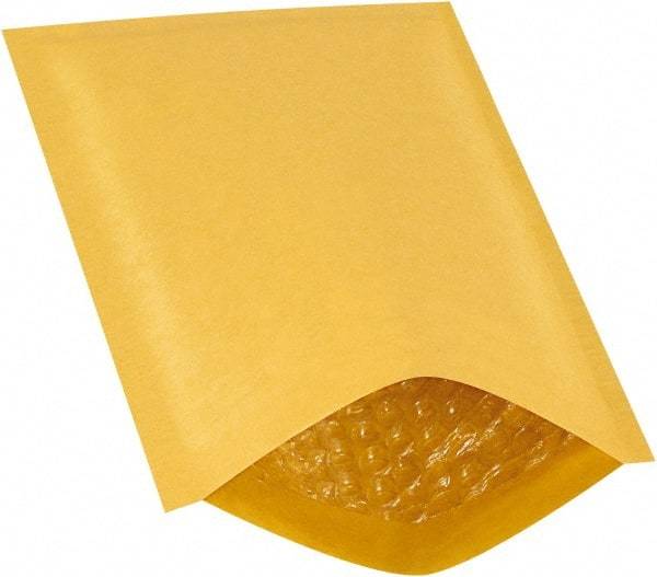 Made in USA - 10" Long x 6" Wide Regular Bubble Mailer - Kraft - Exact Tool & Supply