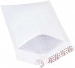 Made in USA - 12" Long x 7-1/4" Wide Peel-Off Self-Seal Bubble Mailer - White - Exact Tool & Supply