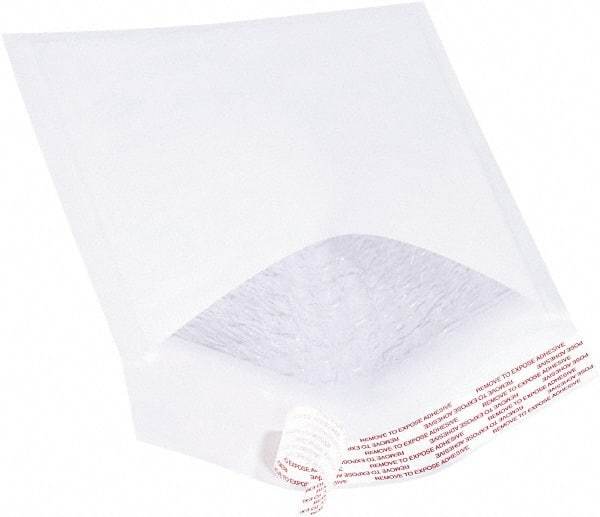 Value Collection - 10" Long x 6" Wide Peel-Off Self-Seal Bubble Mailer - White - Exact Tool & Supply