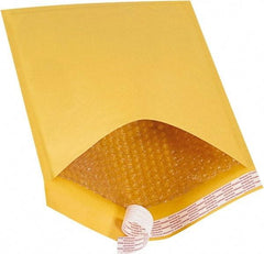 Made in USA - 16" Long x 10-1/2" Wide Peel-Off Self-Seal Bubble Mailer - Kraft - Exact Tool & Supply