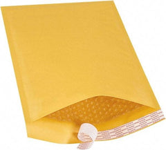 Made in USA - 14-1/2" Long x 9-1/2" Wide Peel-Off Self-Seal Bubble Mailer - Kraft - Exact Tool & Supply