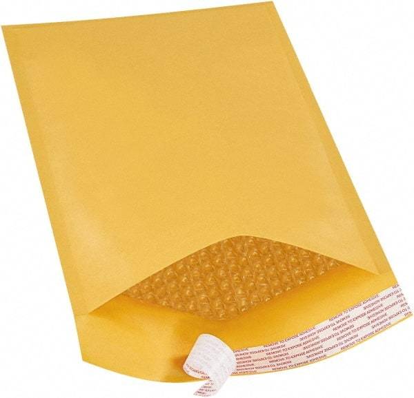 Value Collection - 14-1/2" Long x 8-1/2" Wide Peel-Off Self-Seal Bubble Mailer - Kraft - Exact Tool & Supply