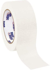 Tape Logic - 2" Wide x 60 Yd Long White Crepe Paper Masking Tape - 4.9 mil Thick - Exact Tool & Supply