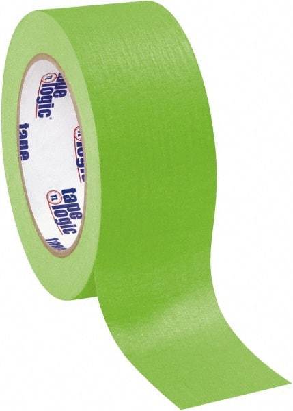 Tape Logic - 2" Wide x 60 Yd Long Green Crepe Paper Masking Tape - 4.9 mil Thick - Exact Tool & Supply