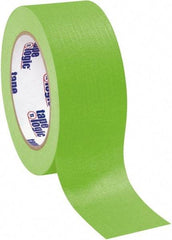 Tape Logic - 2" Wide x 60 Yd Long Green Crepe Paper Masking Tape - 4.9 mil Thick - Exact Tool & Supply