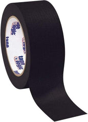 Tape Logic - 2" Wide x 60 Yd Long Black Crepe Paper Masking Tape - 4.9 mil Thick - Exact Tool & Supply