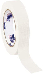 Tape Logic - 1" Wide x 60 Yd Long White Crepe Paper Masking Tape - 4.9 mil Thick - Exact Tool & Supply