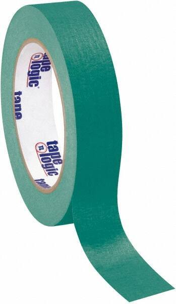 Tape Logic - 1" Wide x 60 Yd Long Green Crepe Paper Masking Tape - 4.9 mil Thick - Exact Tool & Supply
