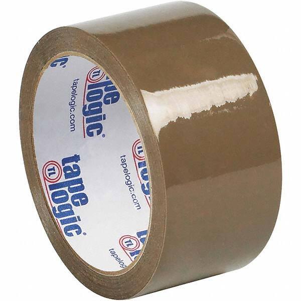 Tape Logic - 2" x 55 Yd Tan Rubber Adhesive Packaging Tape - Polypropylene Film Backing, 1.9 mil Thick, 22 Lb Tensile Strength - Exact Tool & Supply